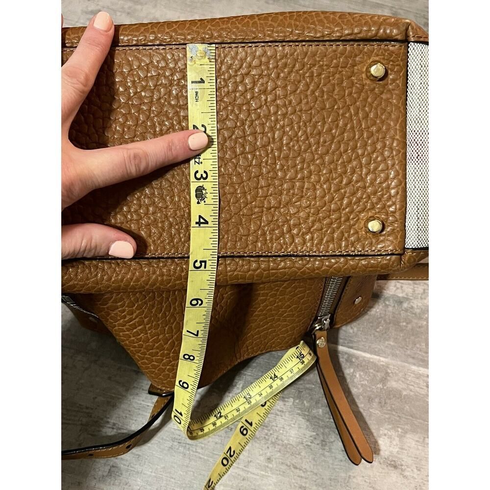 BURBERRY Small Maidstone Saddle Brown Leather Tote Designer Shoulder Bag - Picture 11 of 12
